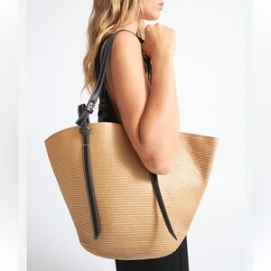 ELENA LARGE STRAW BEACH TOTE